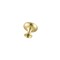 Cadon 1.2" Diameter Brushed Gold Mushroom Knob Multipack (Set of 10)